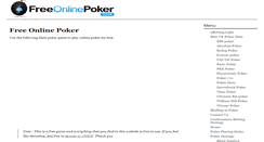 Desktop Screenshot of freeonlinepoker.co.uk