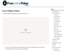 Tablet Screenshot of freeonlinepoker.co.uk
